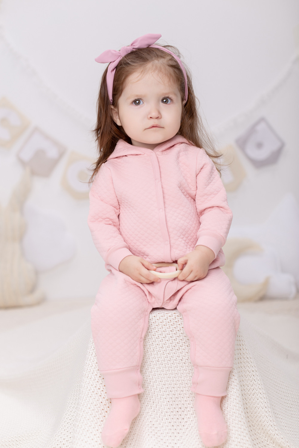 картинка Комбинезон для девочки Crockid К 6459 розовый жемчуг я121 от магазина детских товаров ALiSa