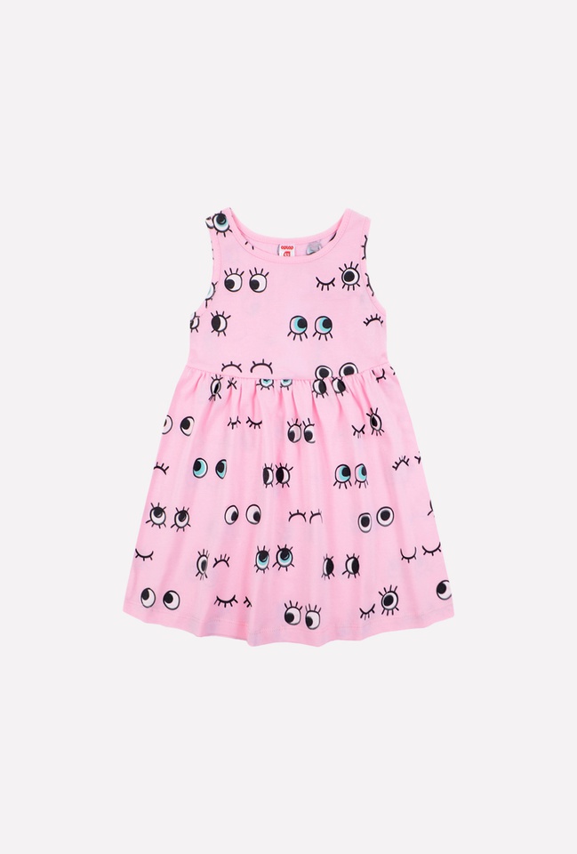 картинка Платье для девочки Crockid К 5667 розовое облако, глазки от магазина детских товаров ALiSa