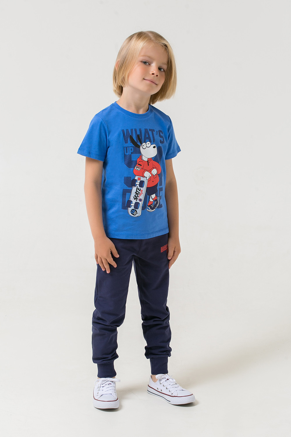 картинка Брюки для мальчика Crockid К 4995 глубокий синий к1259 от магазина детских товаров ALiSa