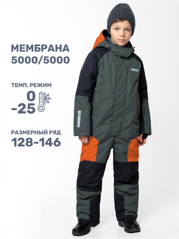 картинка Комбинезон зимний для мальчика NIKASTYLE 8з6724 Мох черный от магазина детских товаров ALiSa