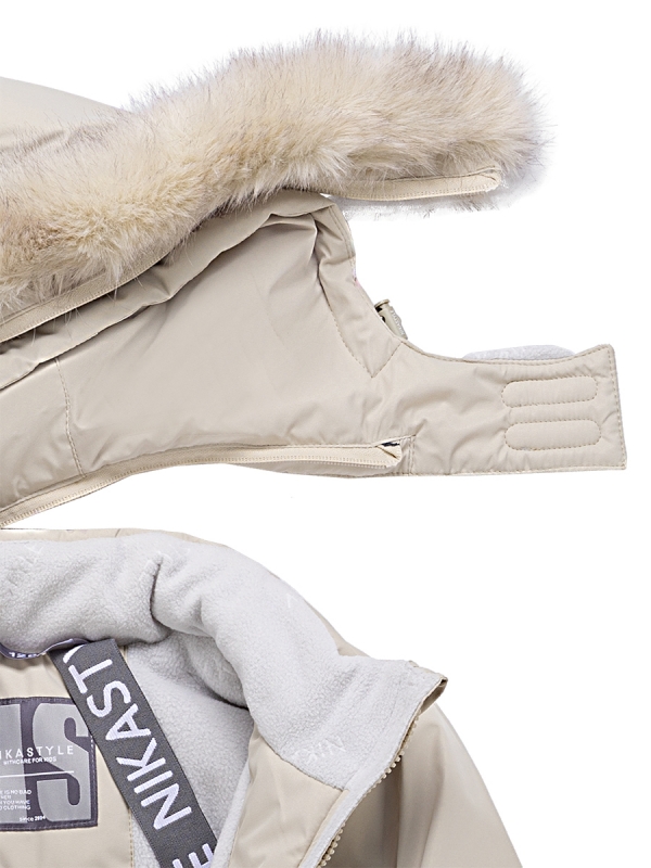 картинка Комбинезон зимний для девочки NIKASTYLE 8з6624 з24 Беж от магазина детских товаров ALiSa