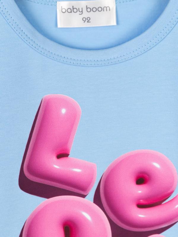 картинка Комплект для девочки Baby Boom КД552/2-К Голубой розовый от магазина детских товаров ALiSa