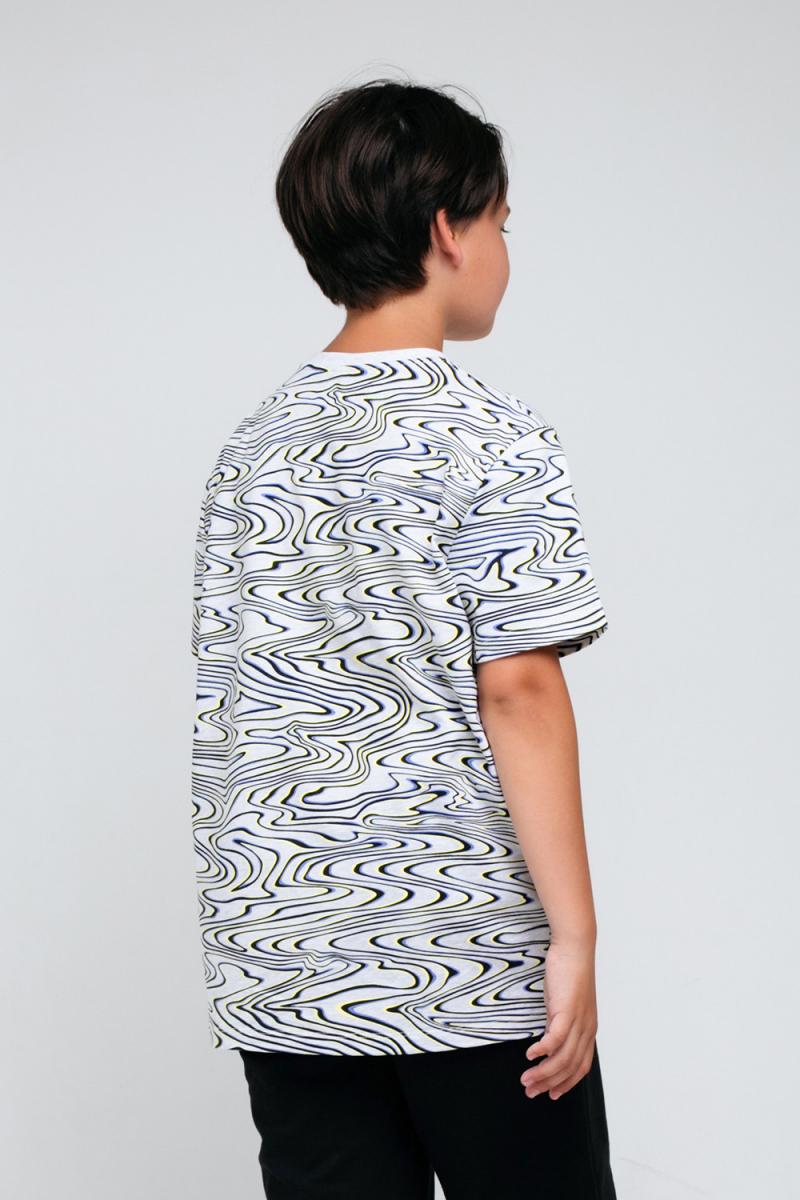 картинка Футболка для мальчика КБ 301783 светло-серый меланж к66 от магазина детских товаров ALiSa