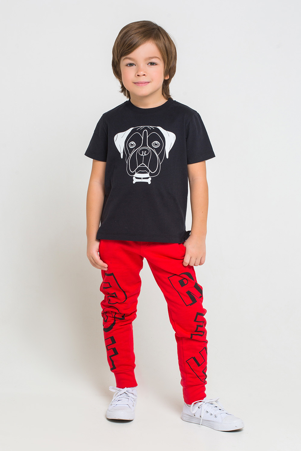 картинка Брюки для мальчика Crockid КР 4734 красный к216 от магазина детских товаров ALiSa