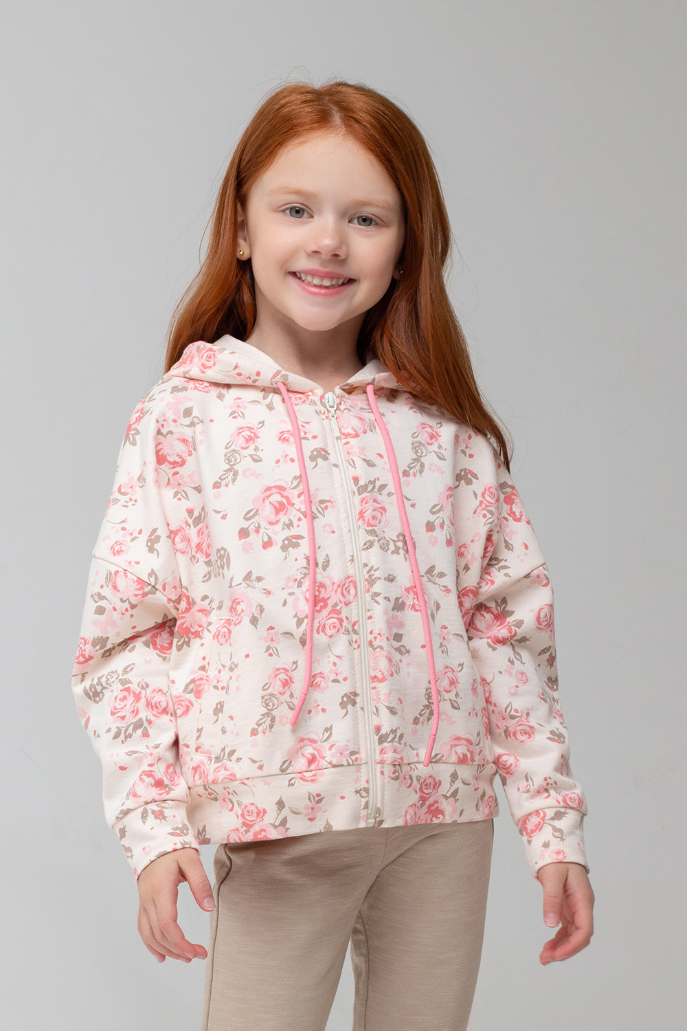 картинка Куртка для девочки Crockid КР 301606 светлый жемчуг, декупаж к317 от магазина детских товаров ALiSa