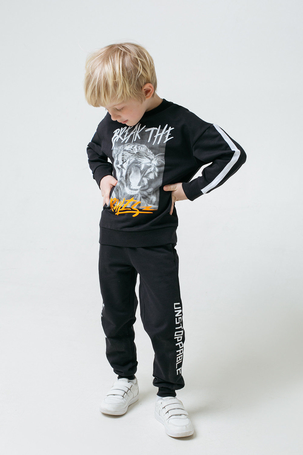 картинка Джемпер для мальчика Crockid КР 301445 черный к296 от магазина детских товаров ALiSa
