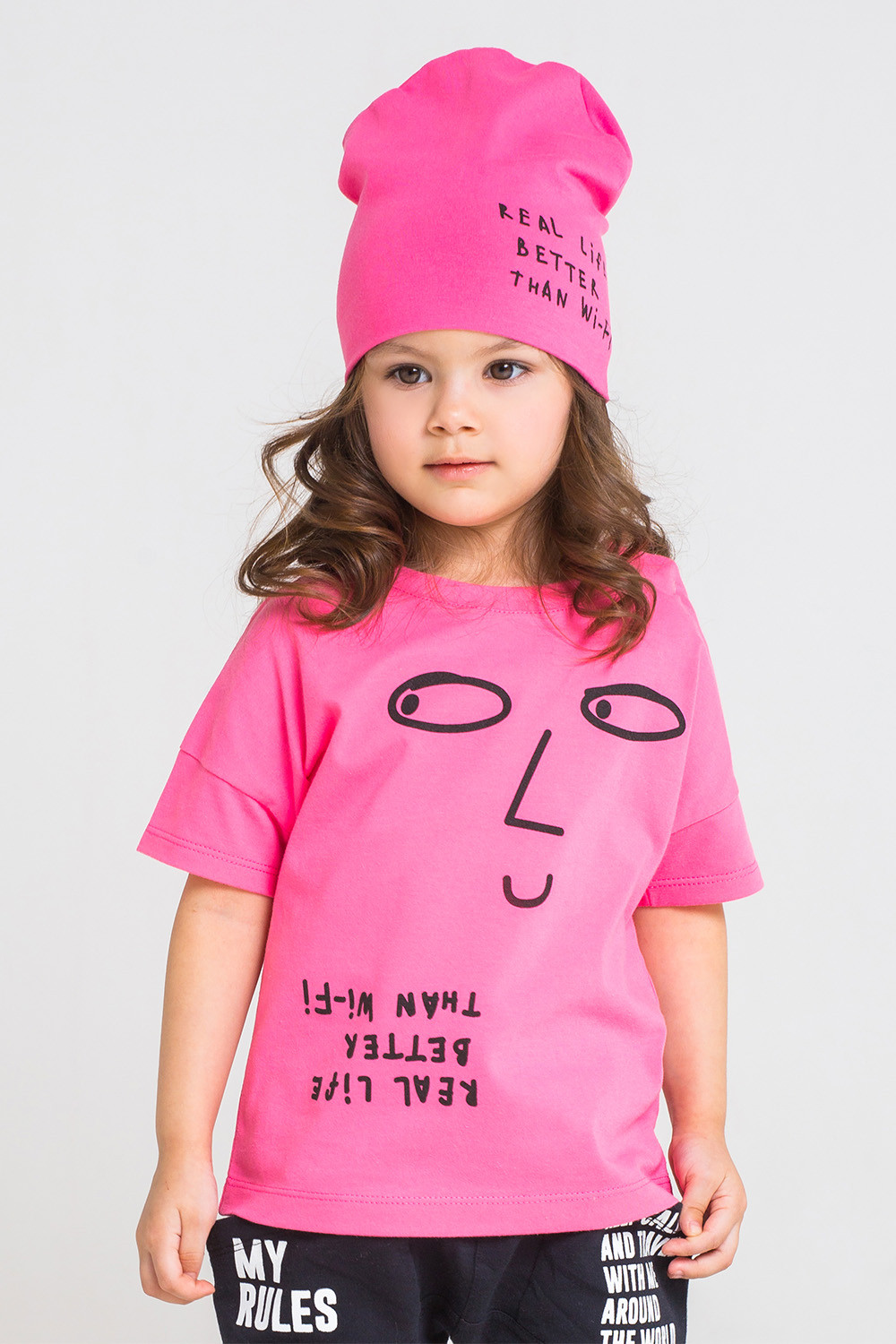 картинка Футболка для девочки Crockid КР 300819 ярко-розовый к229 от магазина детских товаров ALiSa