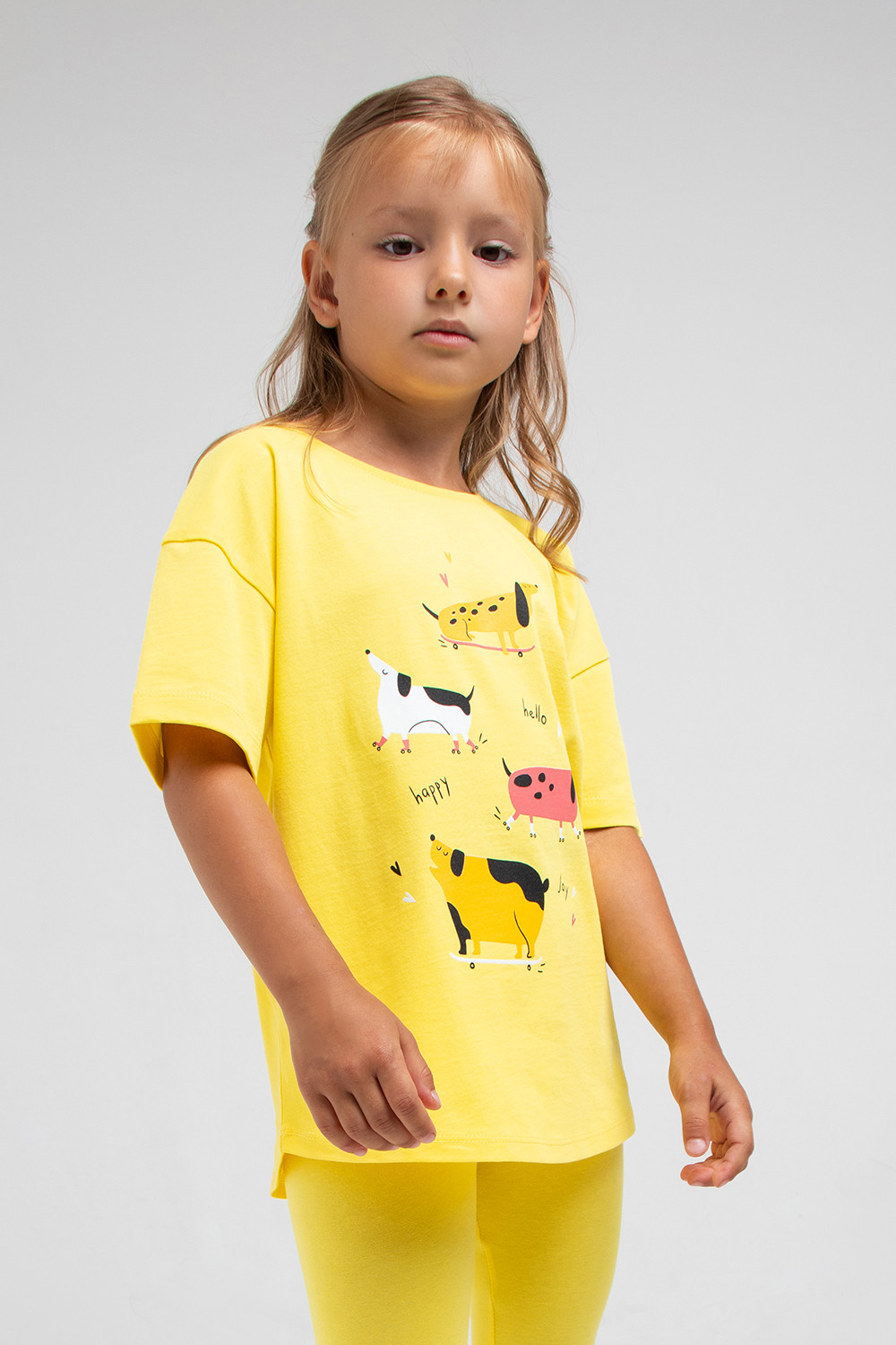 картинка Футболка для девочки Crockid К 301740 сочный лимон к1286 от магазина детских товаров ALiSa