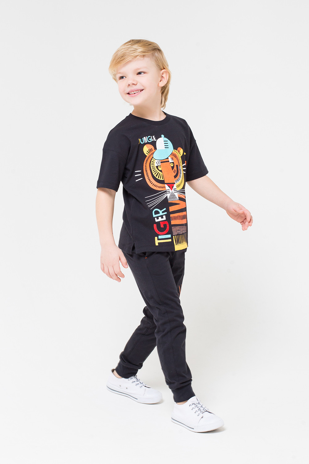 картинка Футболка для мальчика Crockid К 300741 черный к1243 от магазина детских товаров ALiSa