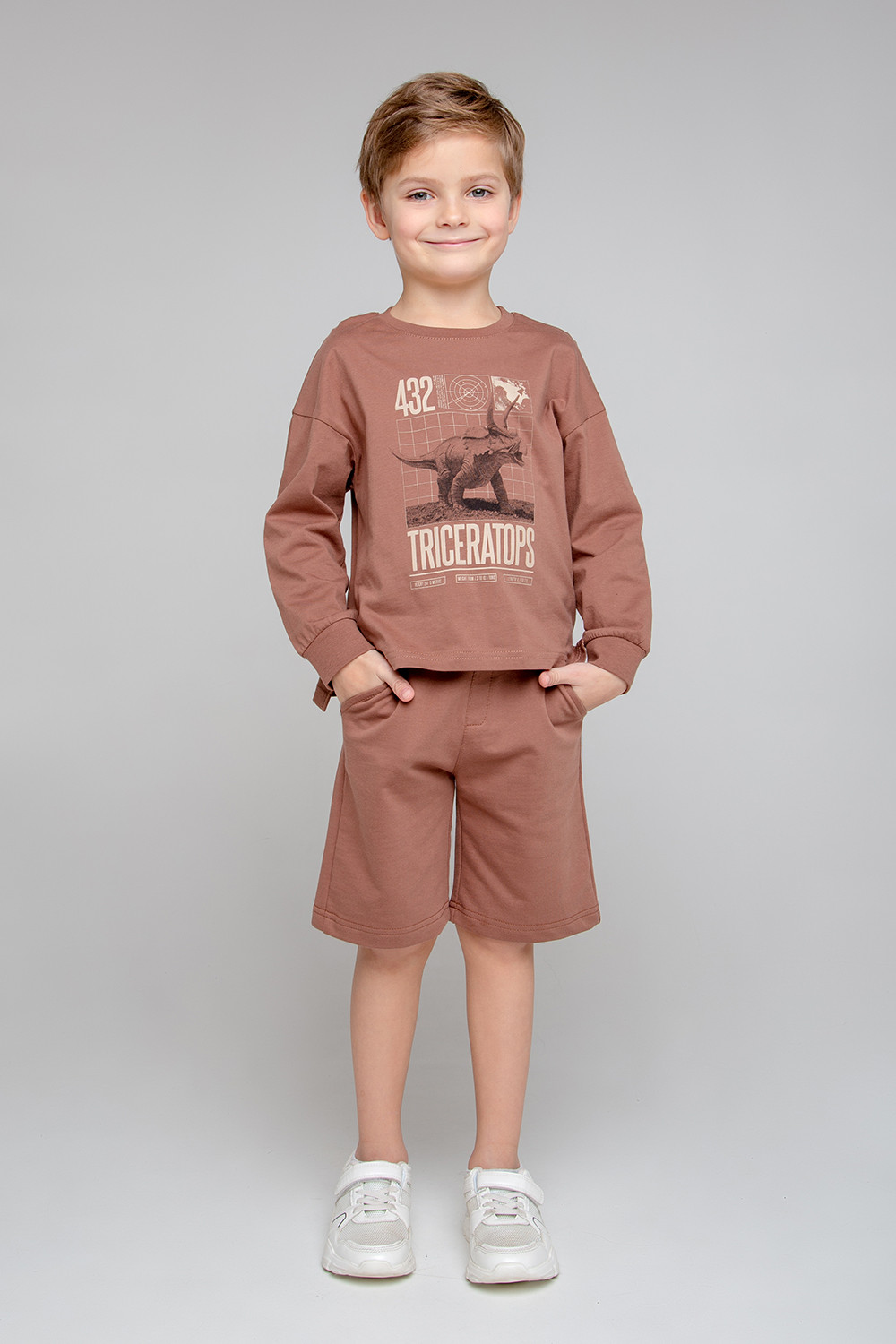 картинка Шорты для мальчика Crockid КР 400445 коричневый к344 от магазина детских товаров ALiSa