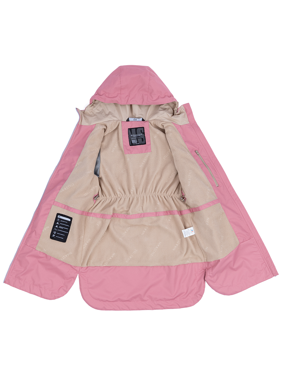 картинка Плащ ветровочный для девочки NIKASTYLE 4л4224 лосось от магазина детских товаров ALiSa