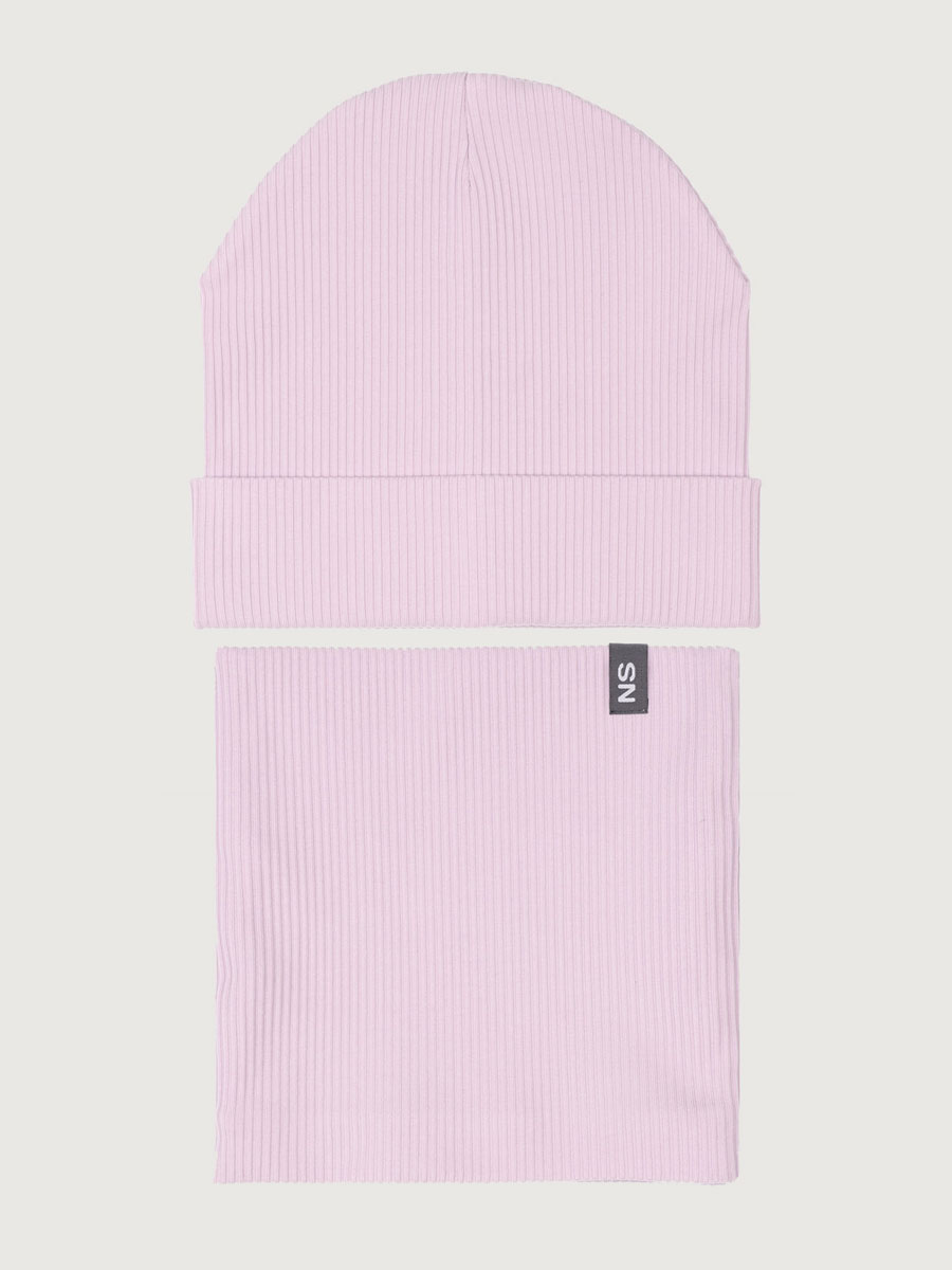 картинка Комплект деми шапка снуд для девочки NIKASTYLE 12л12425 Сакура от магазина детских товаров ALiSa