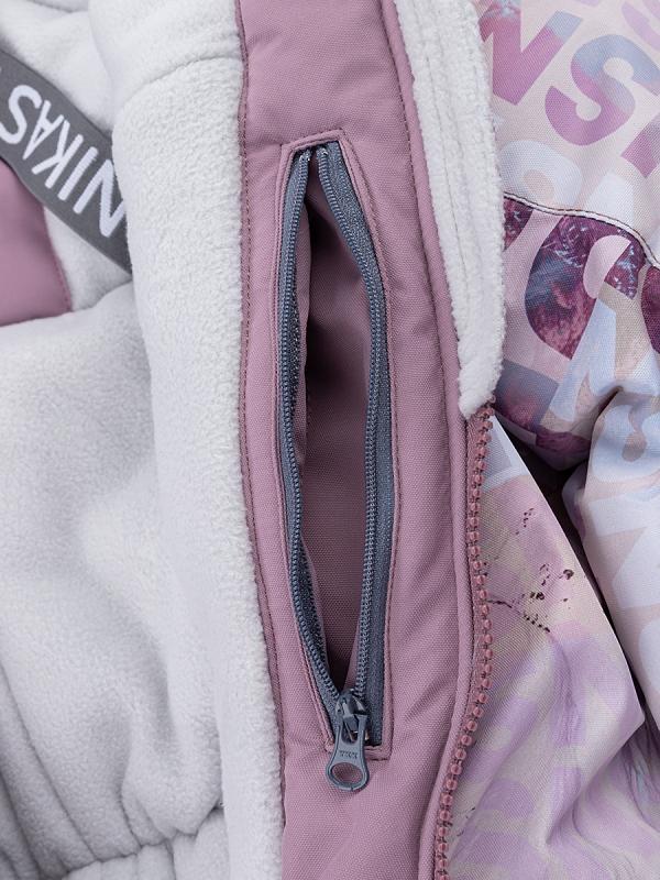 картинка Комбинезон зимний для девочки NIKASTYLE 8з2824 з24 Бежевый орхидея от магазина детских товаров ALiSa