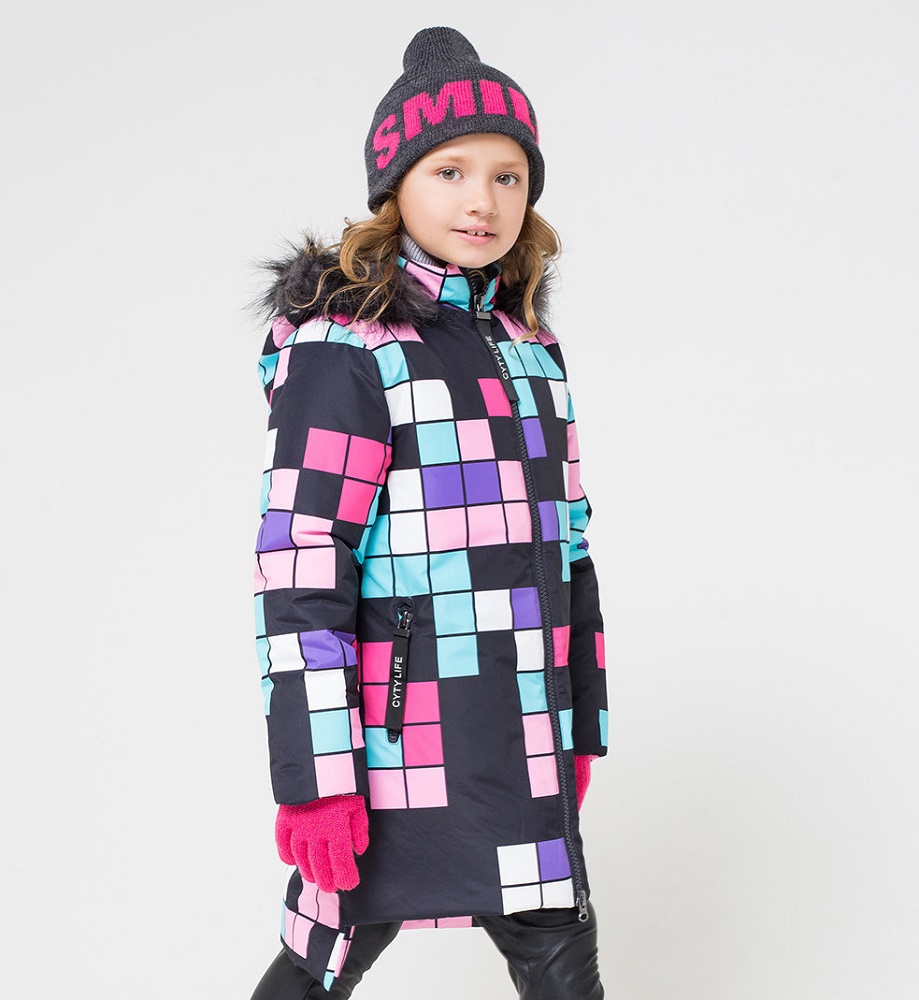 картинка Пальто зимнее для девочки Crockid ВК 38037/н/1 ГР от магазина детских товаров ALiSa