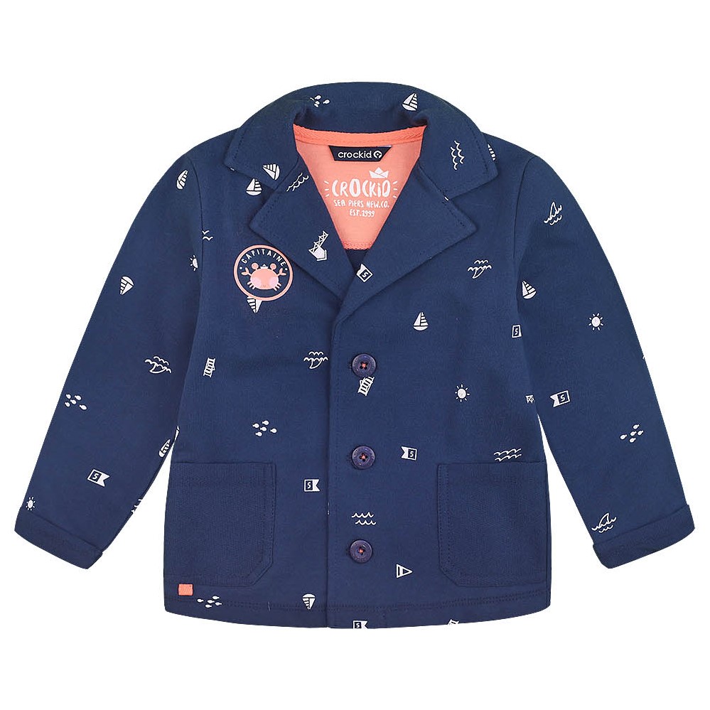 картинка Куртка для мальчика Crockid КР 3839/1 ультрамарин парусники к178 от магазина детских товаров ALiSa