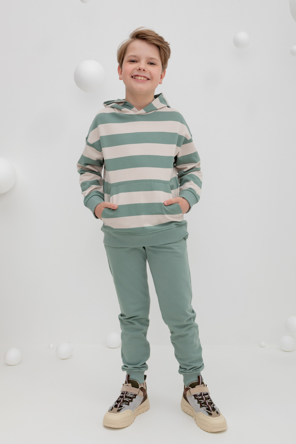 картинка Брюки для мальчика Crockid КР 400612 полынь к426 от магазина детских товаров ALiSa