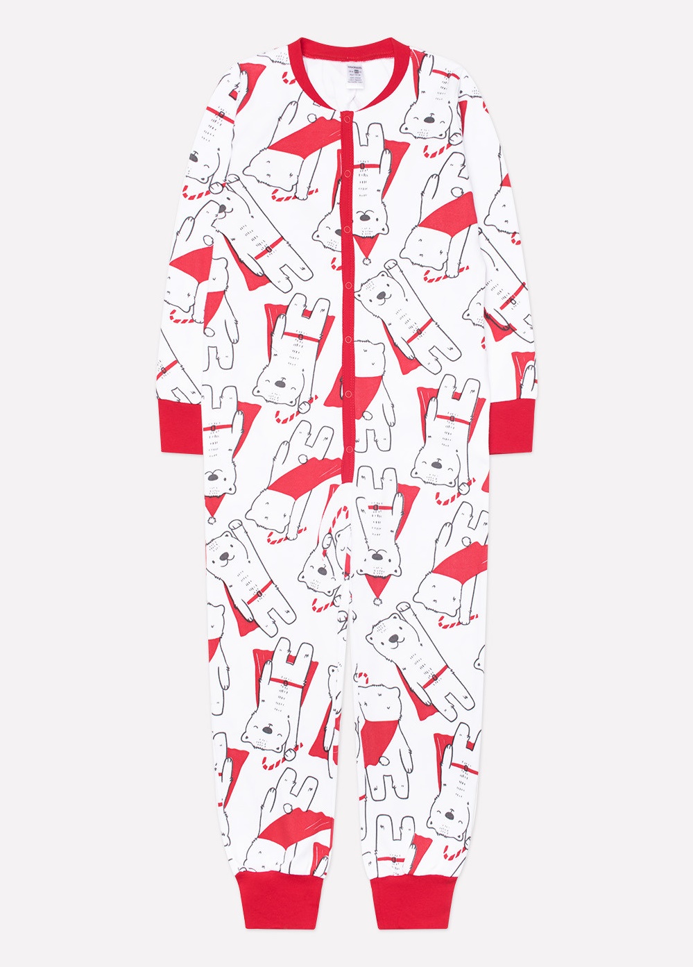 картинка Комбинезон пижама Crockid К 6180 супермишки на белом от магазина детских товаров ALiSa