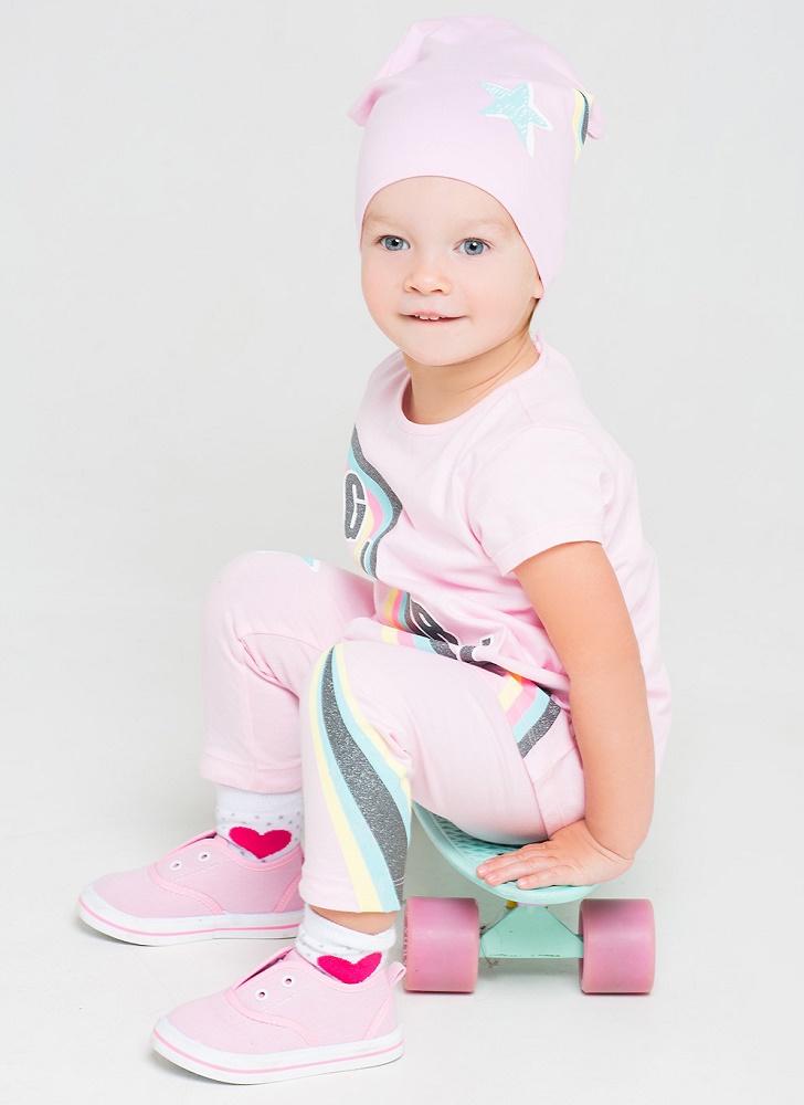 картинка Шапка для девочки Crockid КР 8078 розовое облако2 к201 от магазина детских товаров ALiSa