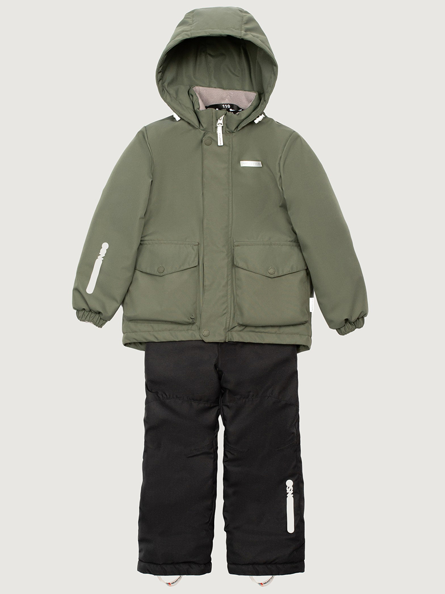 картинка Комплект утеплённый для мальчика NIKASTYLE 7м2325 Хаки черный от магазина детских товаров ALiSa