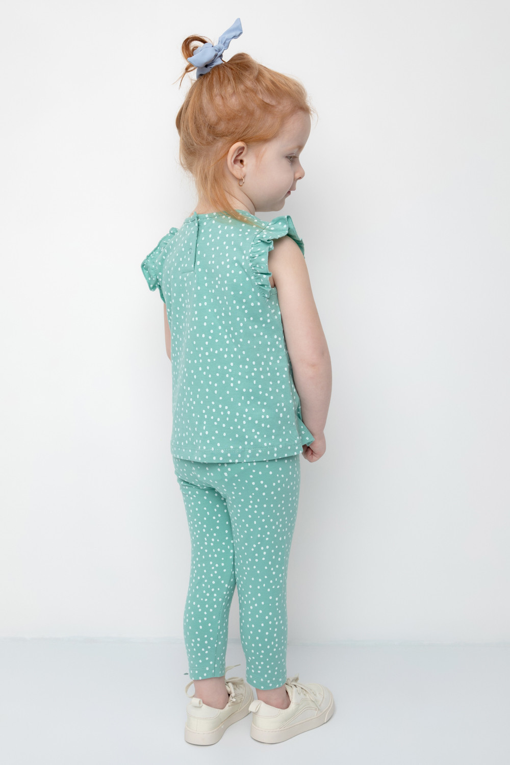 картинка Бриджи для девочки Crockid КР 4321 мятный зеленый, крапинки к361 от магазина детских товаров ALiSa