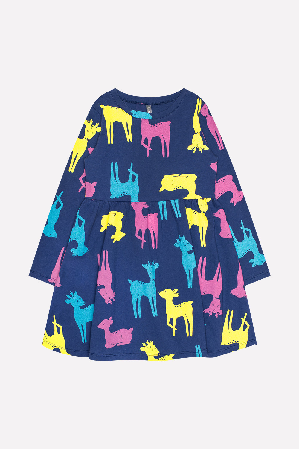 картинка Платье для девочки Crockid К 5395 ультрамарин, оленята к1238 от магазина детских товаров ALiSa