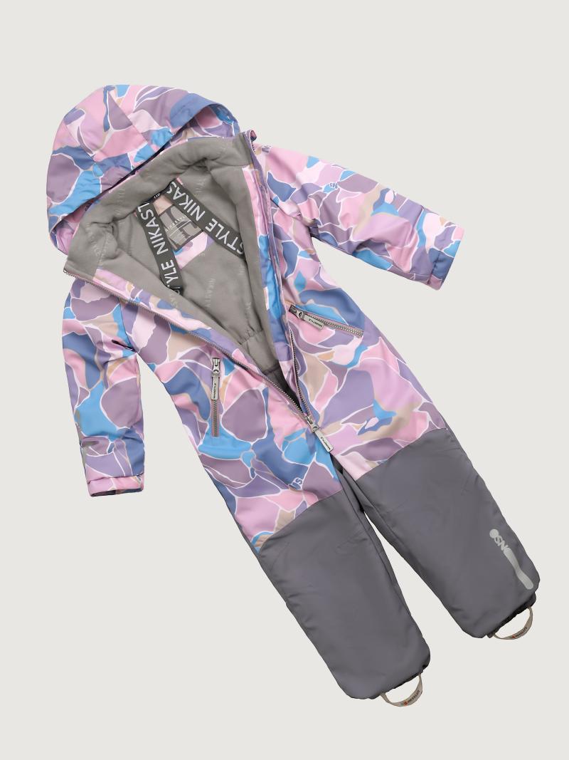 картинка Комбинезон утеплённый для девочки NIKASTYLE 8м1225 Розовый серый от магазина детских товаров ALiSa