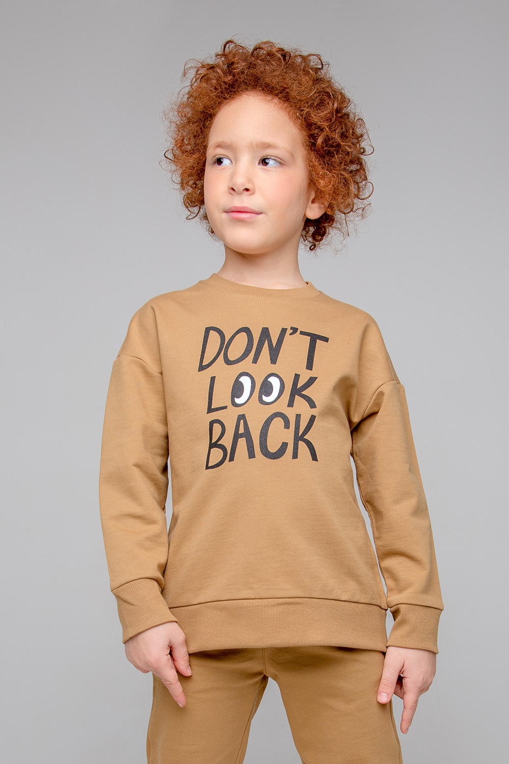 картинка Джемпер для мальчика Crockid КР 301890 коричневый хаки к352 от магазина детских товаров ALiSa