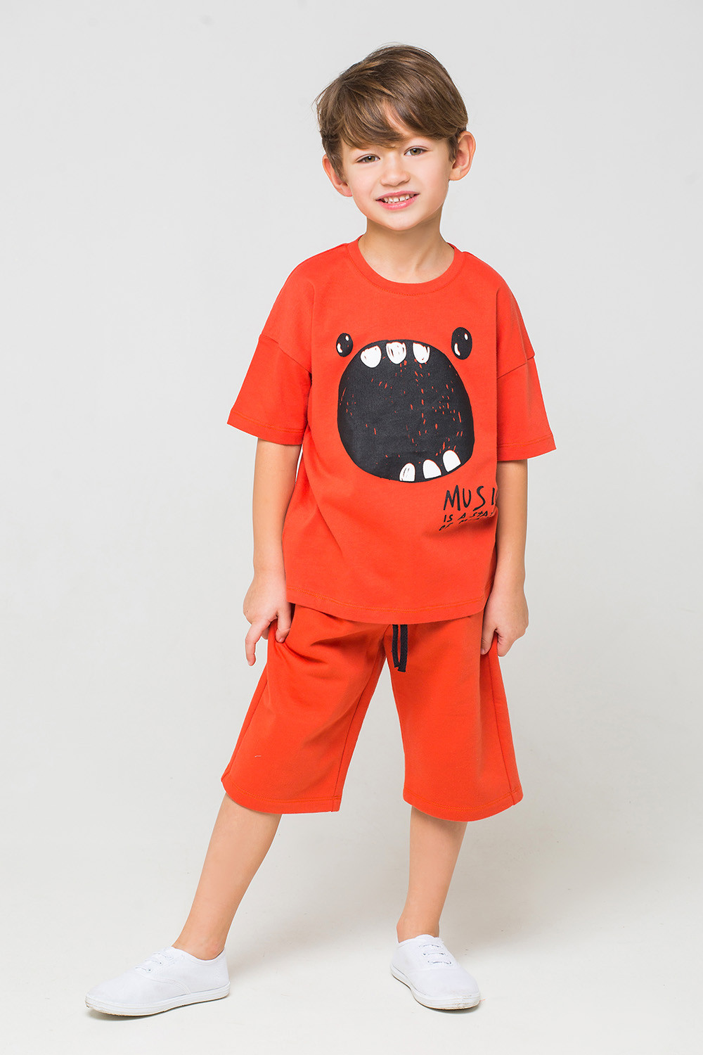 картинка Шорты для мальчика Crockid КР 4740 кирпично-оранжевый к228 от магазина детских товаров ALiSa