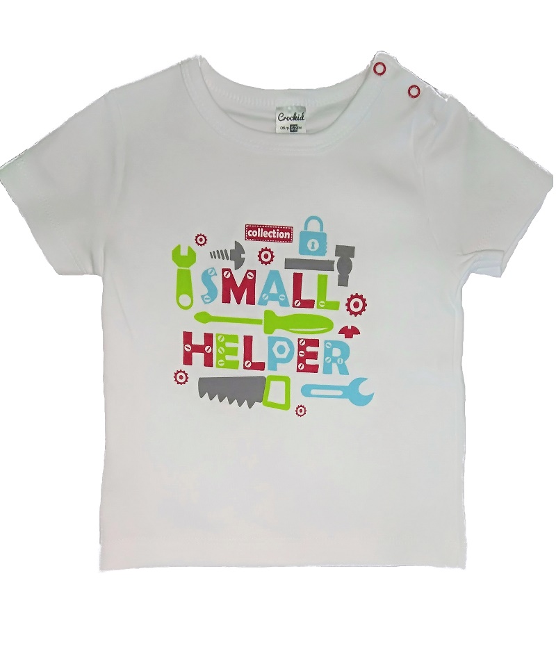 картинка Футболка для мальчика Crockid К 3513 белый от магазина детских товаров ALiSa
