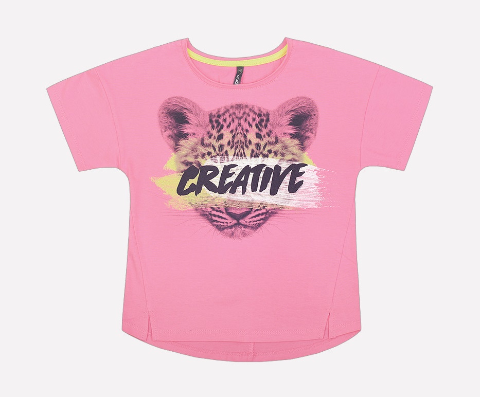 картинка Футболка для девочки Crockid КР 300415 клубничное суфле к207 от магазина детских товаров ALiSa