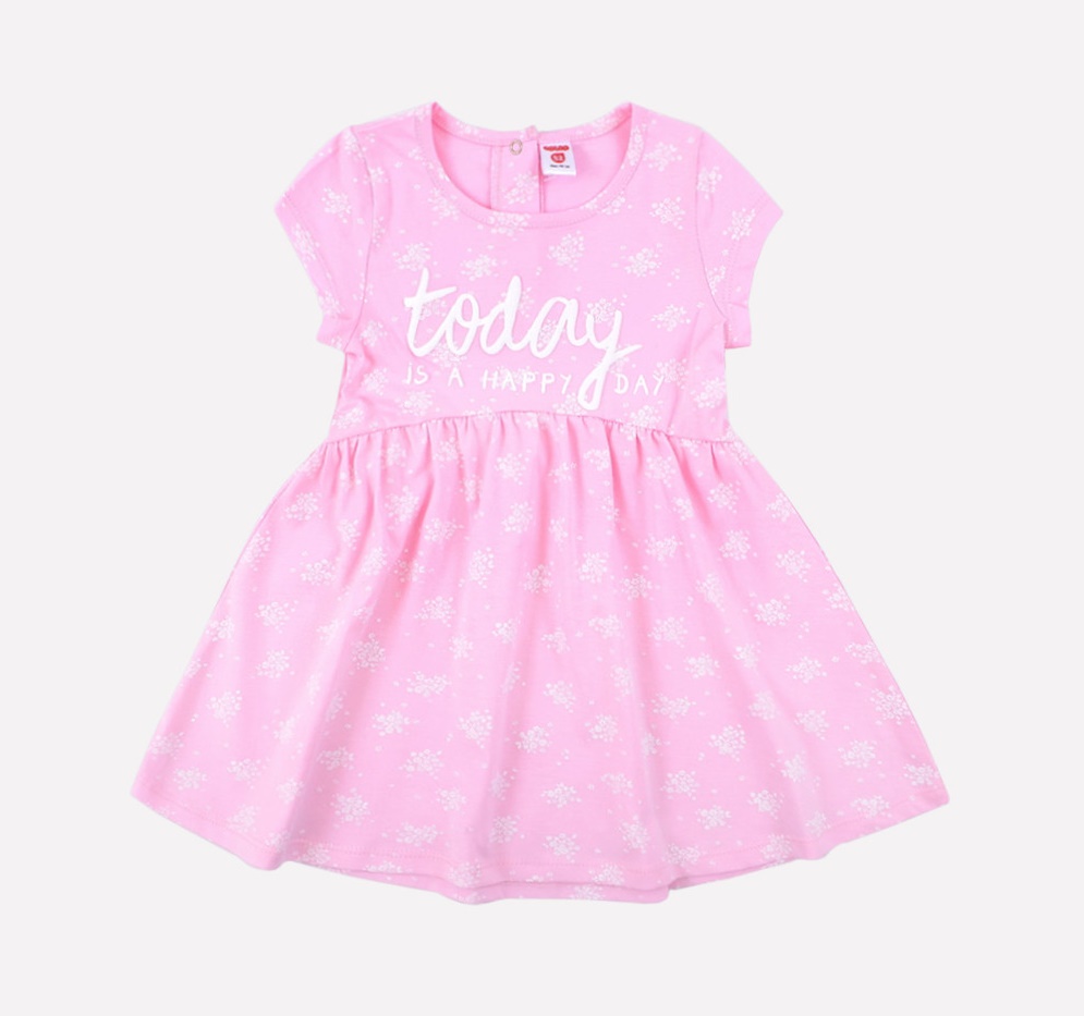 картинка Платье для девочки Crockid К 5405 розовое облако, весна от магазина детских товаров ALiSa