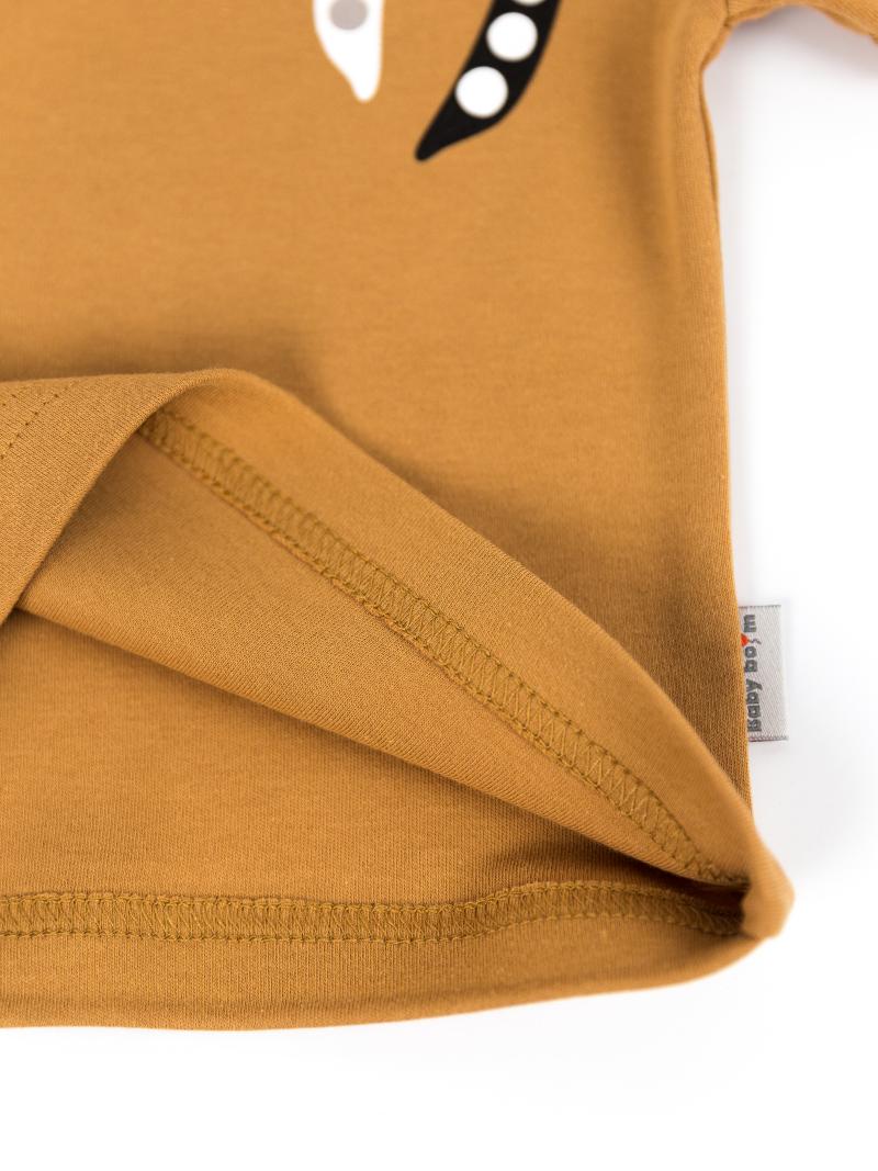 картинка Футболка для мальчика Baby Boom Ф94/2-И Стручки гороха, охра от магазина детских товаров ALiSa