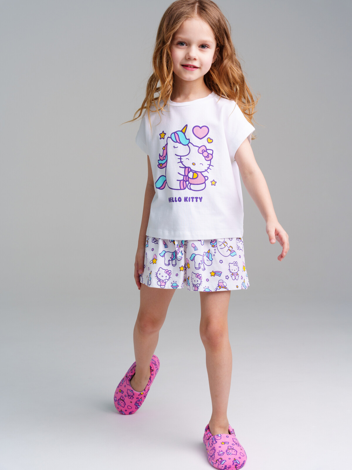 картинка Пижама для девочки PL 12442100 Белый единорог от магазина детских товаров ALiSa