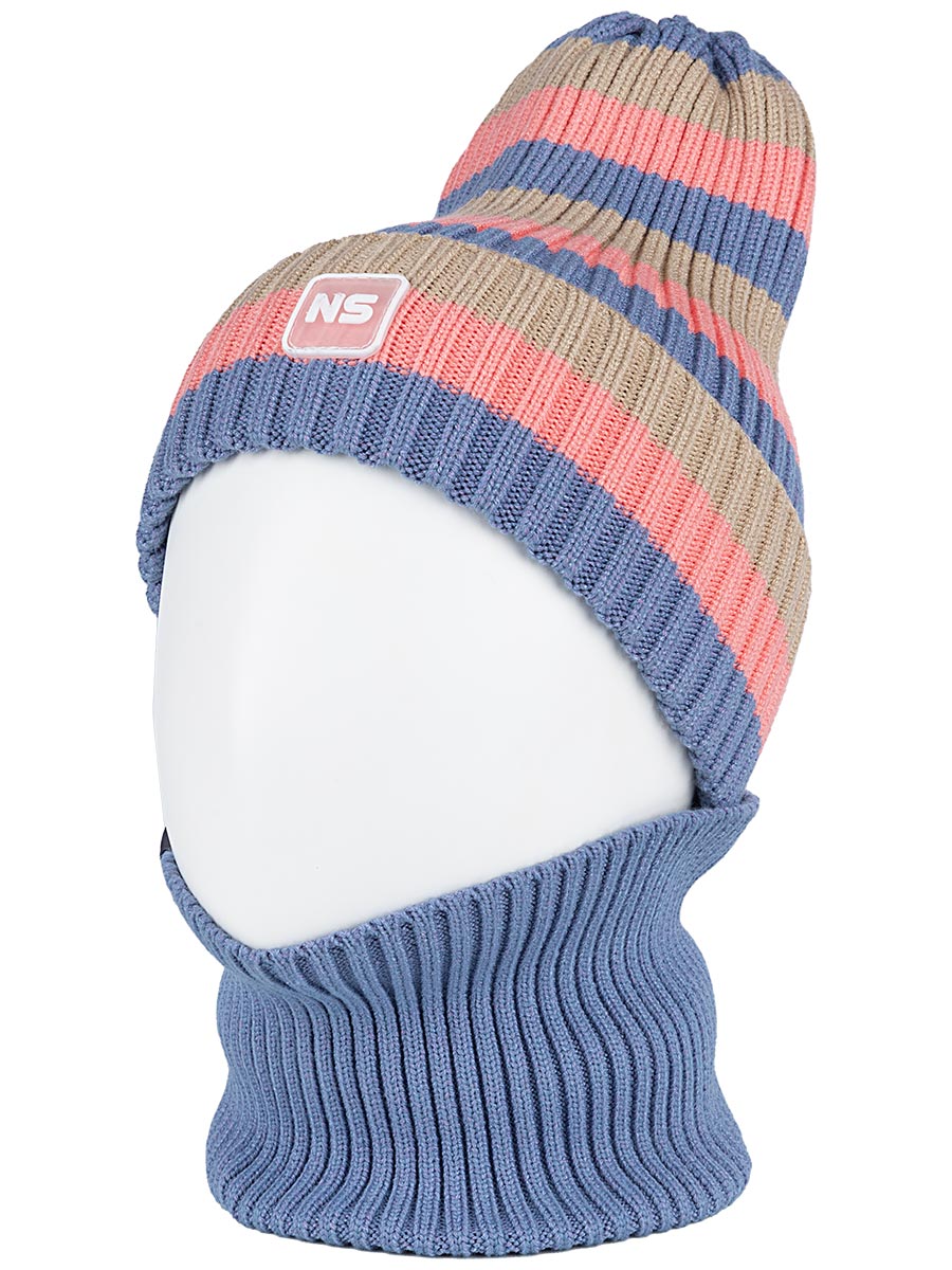 картинка Комплект шапка снуд для девочки NIKASTYLE 12м11224 лаванда от магазина детских товаров ALiSa