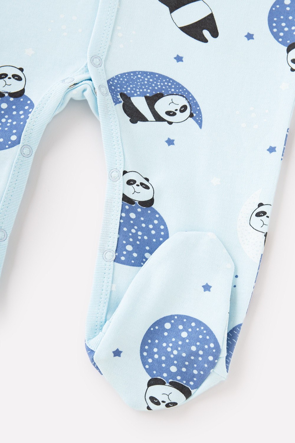 картинка Комбинезон для мальчика Crockid К 6374 панды в космосе на небесном от магазина детских товаров ALiSa