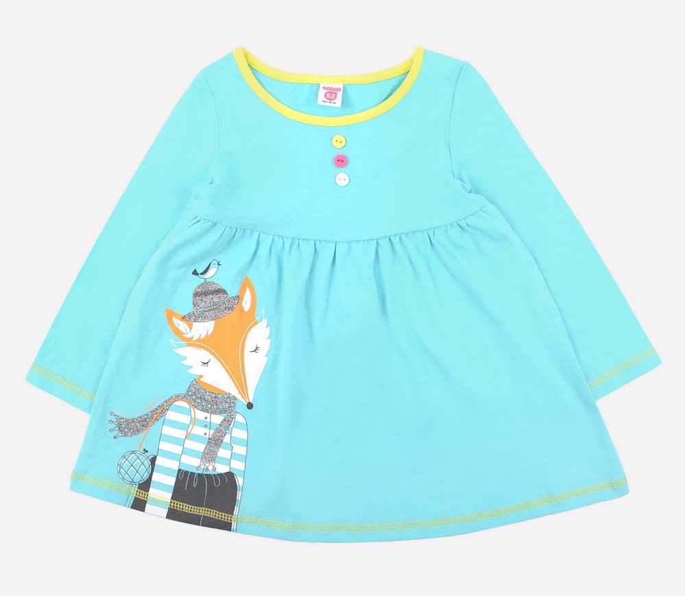 картинка Платье для девочки Crockid К 5519 яркий минт от магазина детских товаров ALiSa