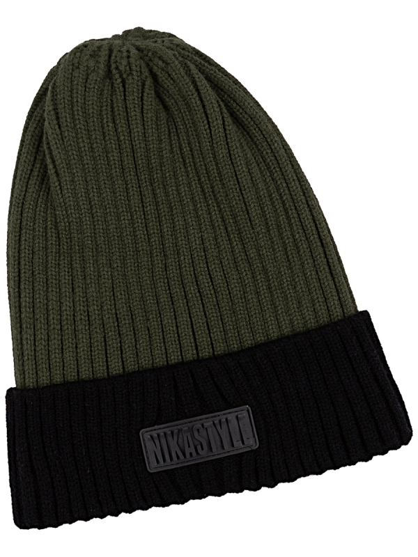 картинка Шапка зимняя для мальчика NIKASTYLE 11з16124 Хаки от магазина детских товаров ALiSa