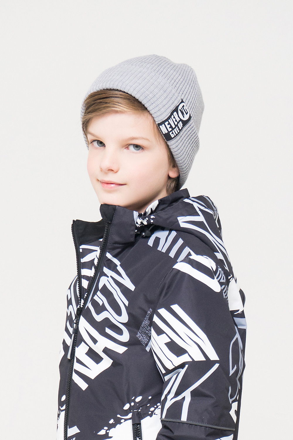 картинка Шапка для мальчика Crockid КВ 20131 серый меланж от магазина детских товаров ALiSa
