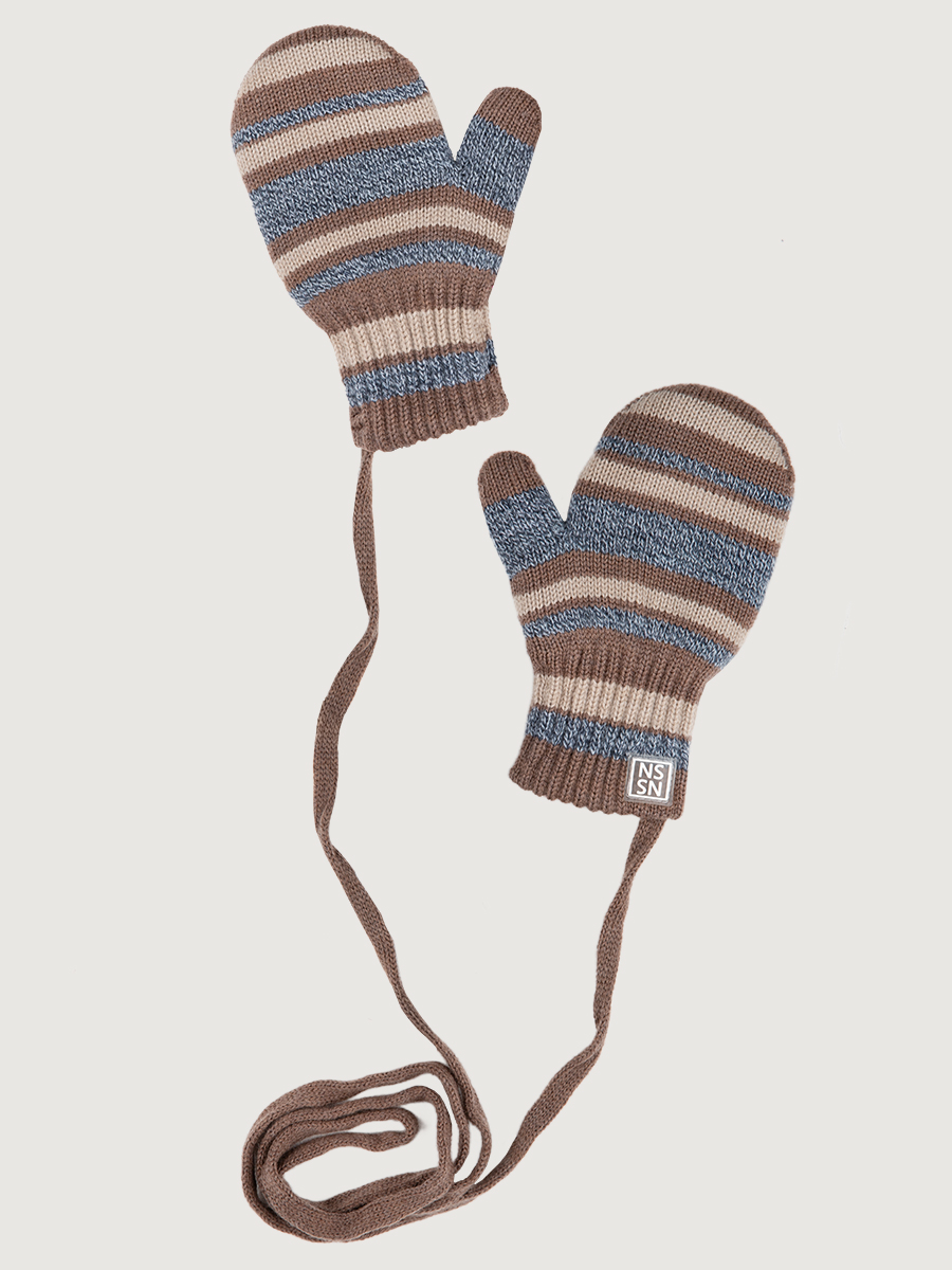 картинка Варежки детские NIKASTYLE 14з17025 Кофе серо-голубой от магазина детских товаров ALiSa