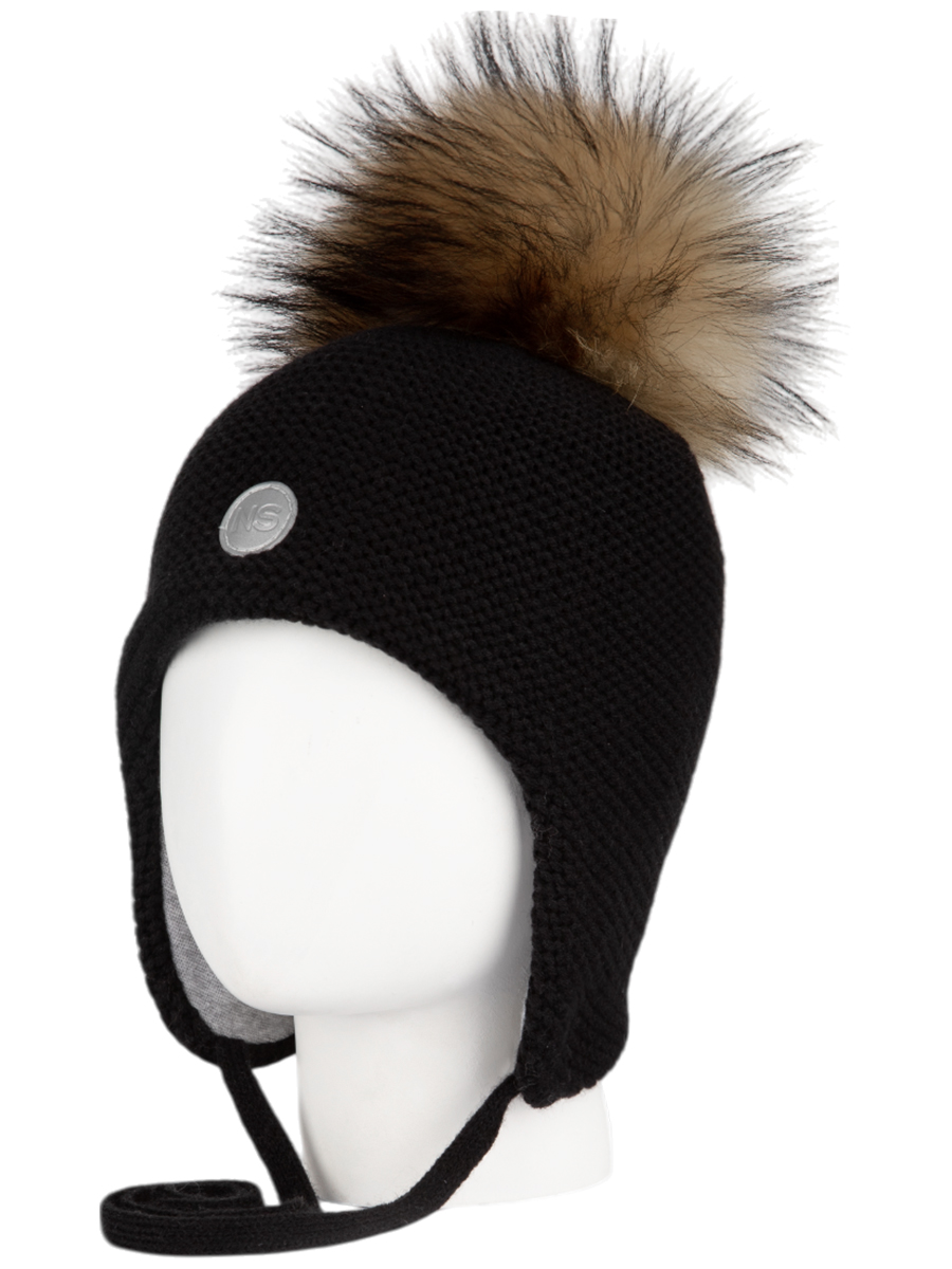 картинка Шапка утепленная для мальчика NIKASTYLE 11з15524 Черный от магазина детских товаров ALiSa