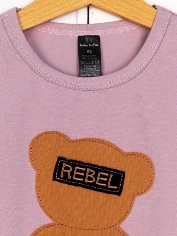 картинка Комплект для девочки Baby Boom КД554/1-К Пудра мишка от магазина детских товаров ALiSa