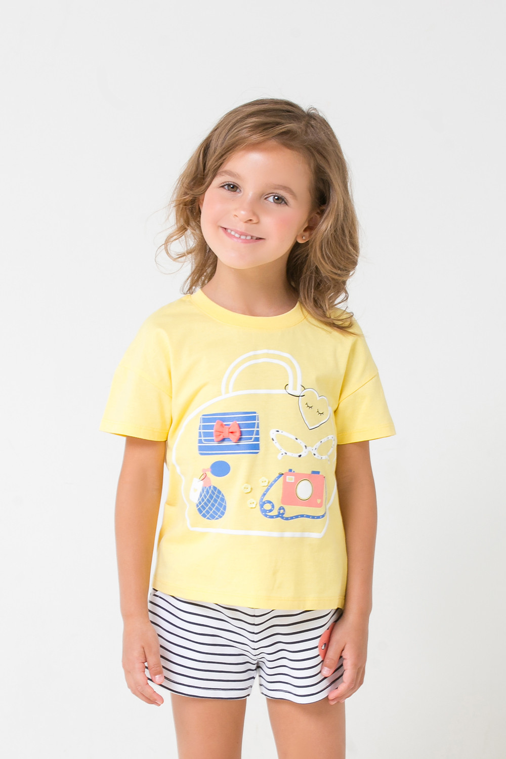 картинка Футболка для девочки Crockid КР 301240 солнечный к283 от магазина детских товаров ALiSa