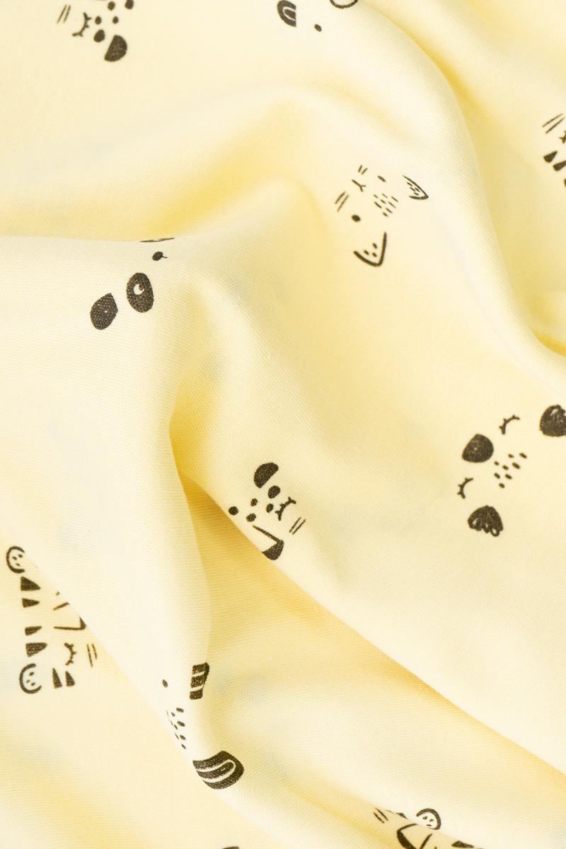 картинка Пеленка детская Crockid К 8512 забавные мордочки на светло-желтом я109 от магазина детских товаров ALiSa