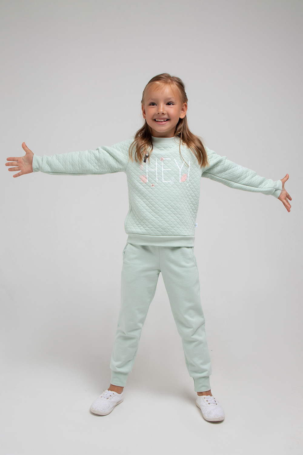 картинка Джемпер для девочки Crockid КР 301694 дымчатый нефрит к335 от магазина детских товаров ALiSa