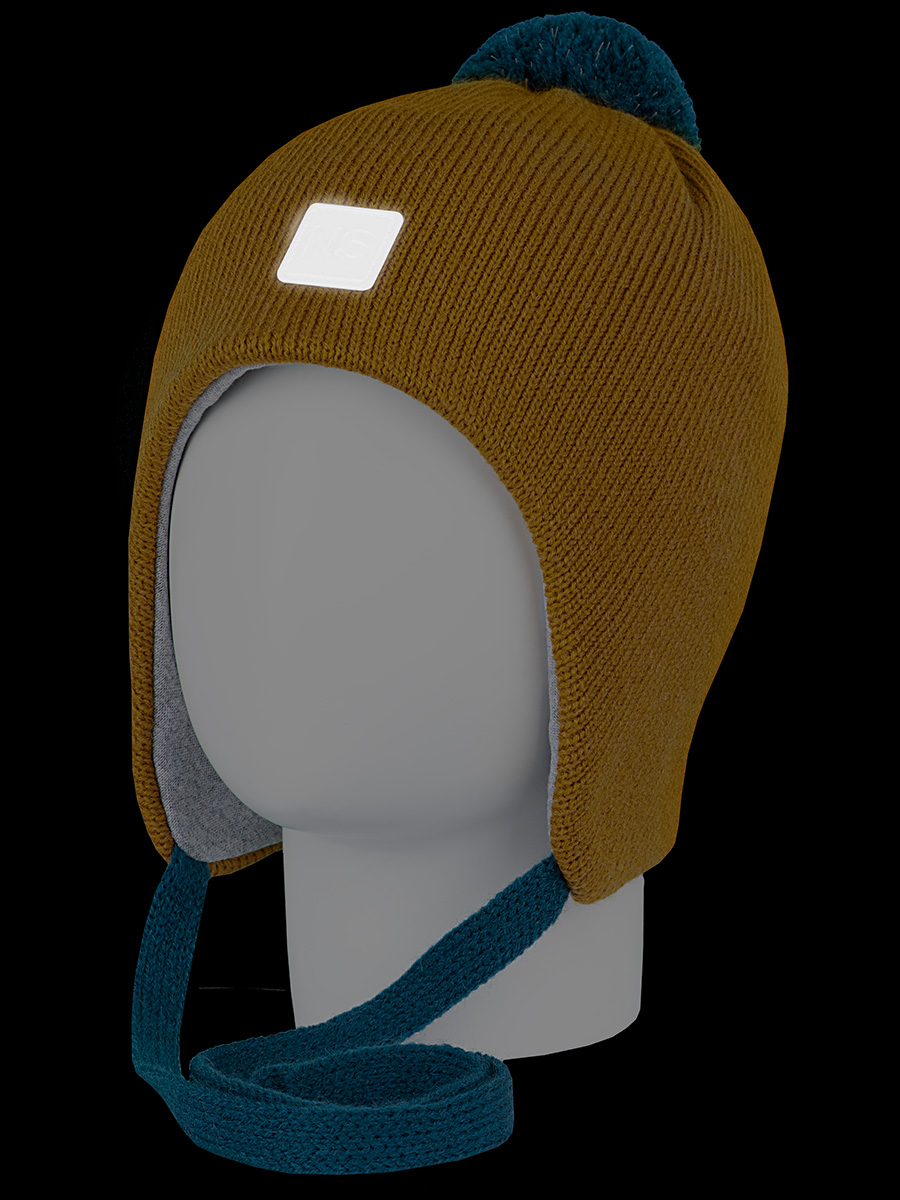 картинка Шапка утепленная для мальчика NIKASTYLE 11з13123 горчичный от магазина детских товаров ALiSa