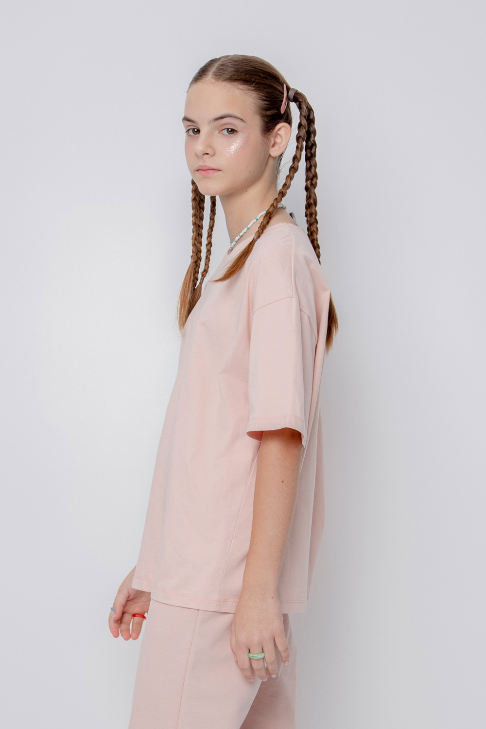 картинка Футболка для девочки Crockid КБ 302093 дымчатая роза от магазина детских товаров ALiSa