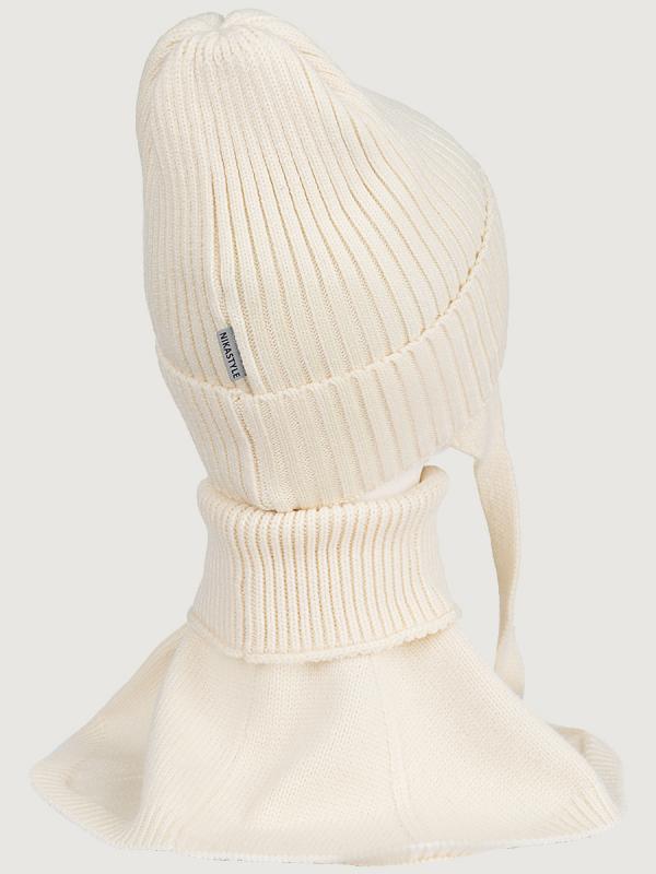 картинка Комплект шапка манишка для девочки NIKASTYLE 12з16025 Молоко от магазина детских товаров ALiSa