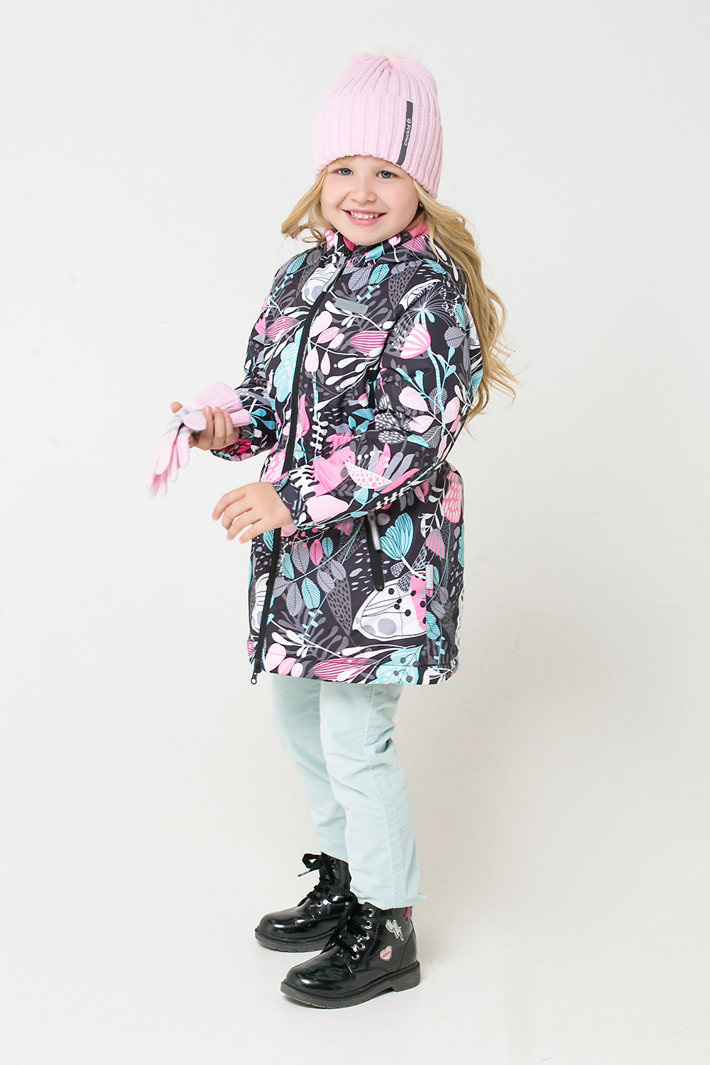 картинка Куртка зимняя для девочки Crockid ВК 38055/н/3 ГР от магазина детских товаров ALiSa