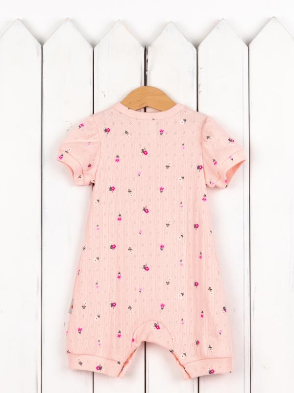 картинка Комбинезон для девочки Baby Boom К398/1-Р Цветочки на пудре от магазина детских товаров ALiSa