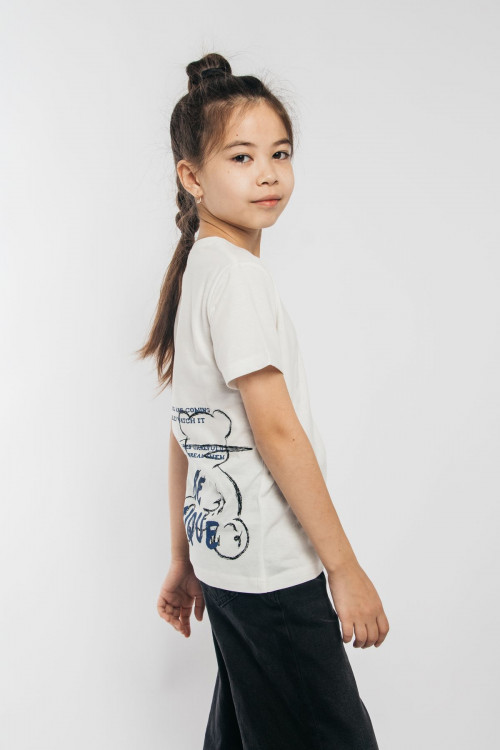 картинка Футболка для девочки Let's go LG 52336 Молоко от магазина детских товаров ALiSa